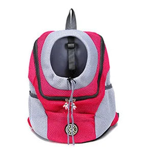 Outdoor Pet Dog Carrier Backpack Front Bag Mesh Double Shoulder Travel Bag