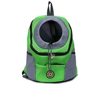 Outdoor Pet Dog Carrier Backpack Front Bag Mesh Double Shoulder Travel Bag