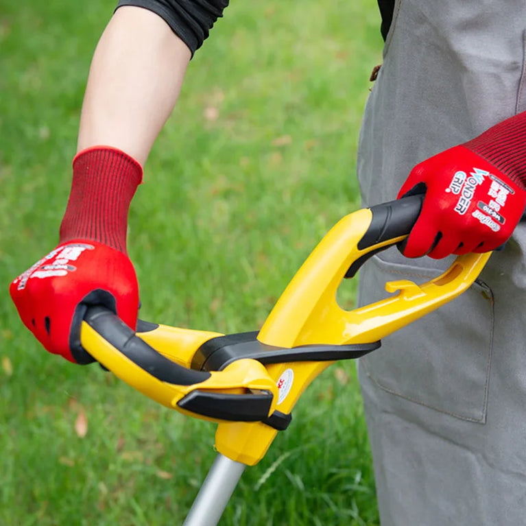 Breathable Nitrile Coated Gardening Gloves Cut Resistant Grip Fit