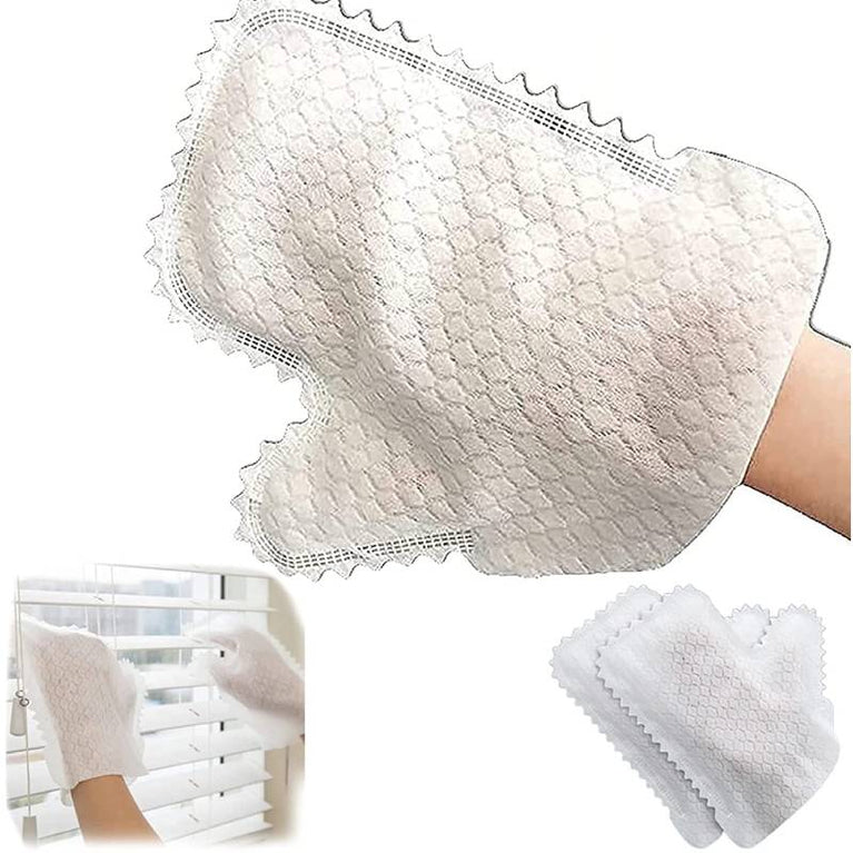 Dusting Gloves Dual-Sided Microfiber Cleaning Mitt for Home Use