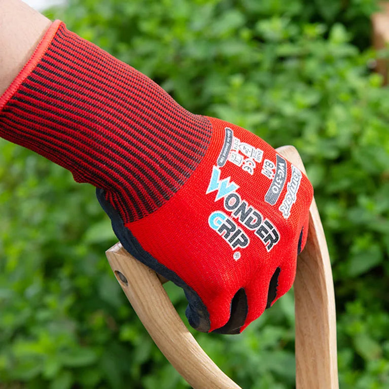 Breathable Nitrile Coated Gardening Gloves Cut Resistant Grip Fit