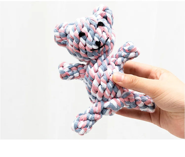 1pcs Bite Resistant Pet Dog Chew Toys Rope Knot Ball Dogs Toys Pets