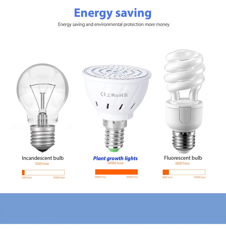 Full Spectrum LED Grow Light Bulb | SMD 2835 Phytolamp for Indoor Cultivation