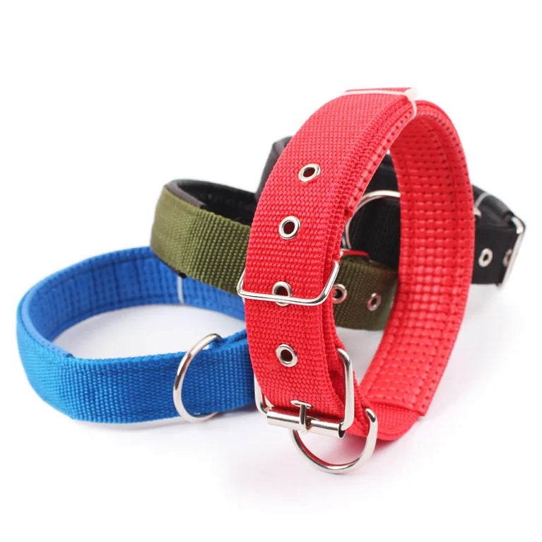 Solid Dog Collars Nylon Dog Collar For Small Medium Large Dogs Teddy