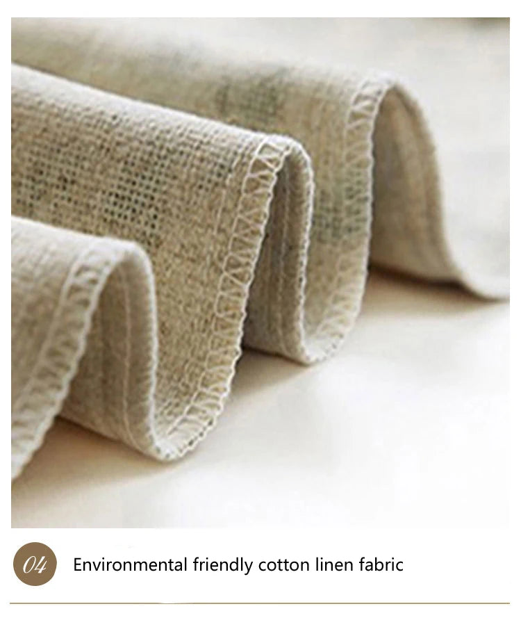 Linen-Blend Decorative Cushion Cover | Solid Color Sofa & Chair Pillow Case