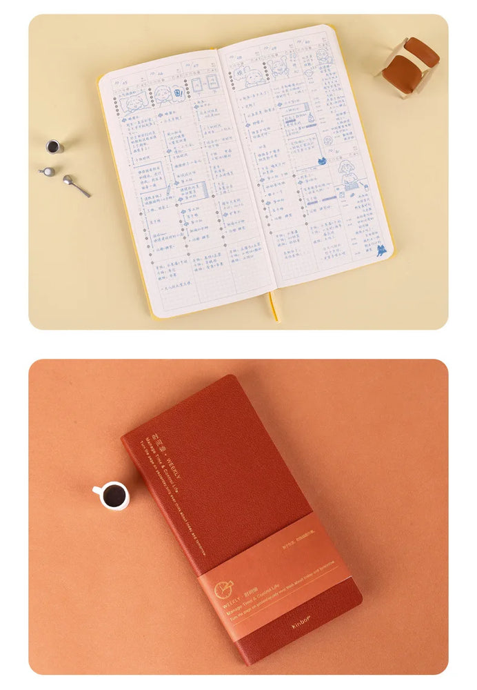 Undated Weekly Planner | 16K Portable Agenda & Time-Management Notebook