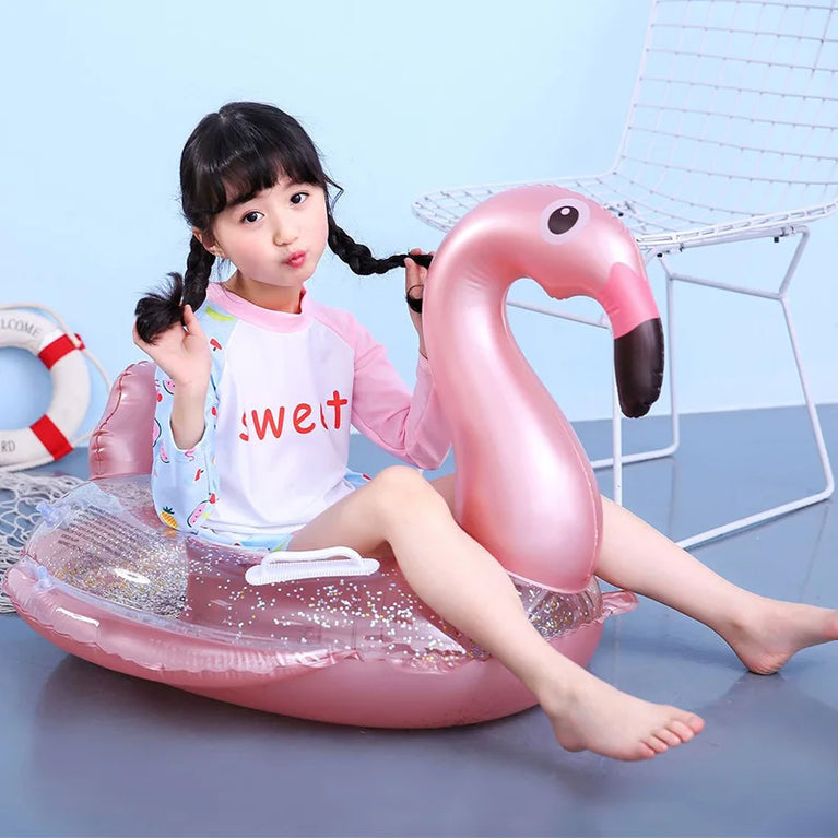 Baby Float with Sunshade | Flamingo & Unicorn Pool Swimming Ring