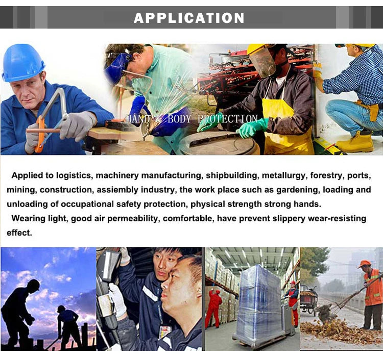 PU Coated Nylon Gardening Gloves Breathable Safety Work Gloves