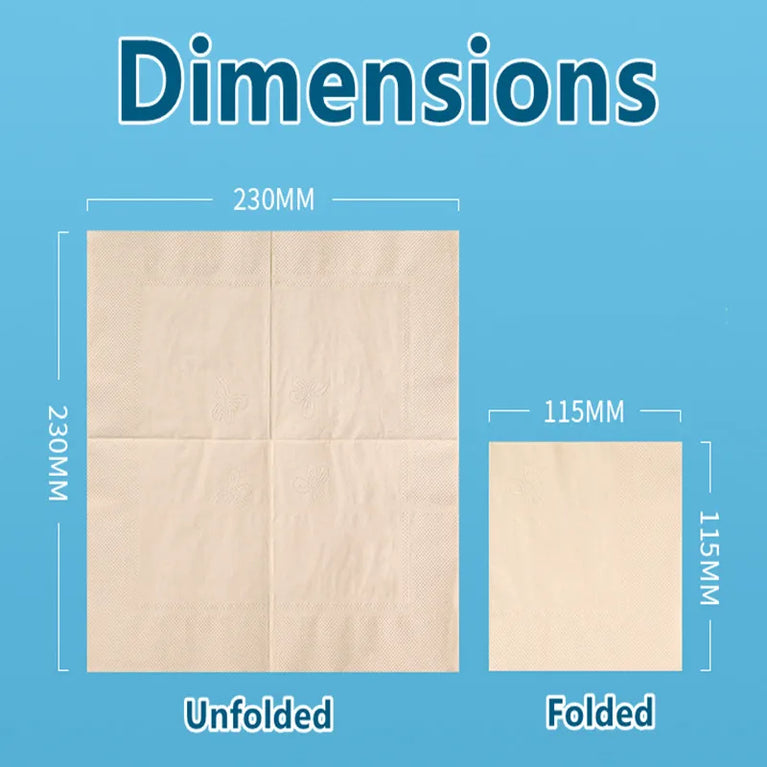 Bamboo Eco-Friendly Dinner Napkins 100% Compostable Soft Absorbent