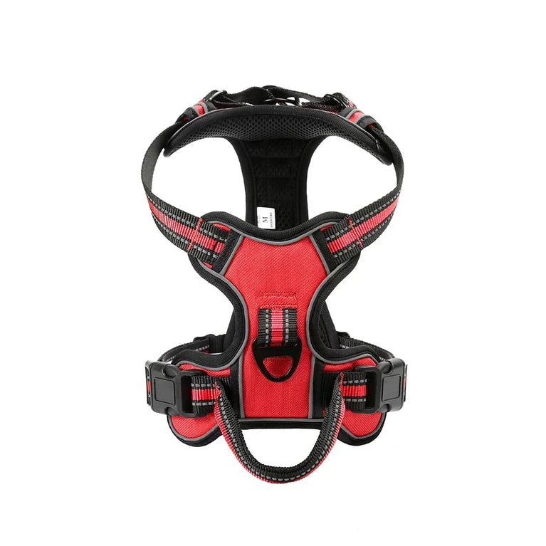 Adjustable Nylon Dog Harness No Pull Reflective Breathable Pet Vest