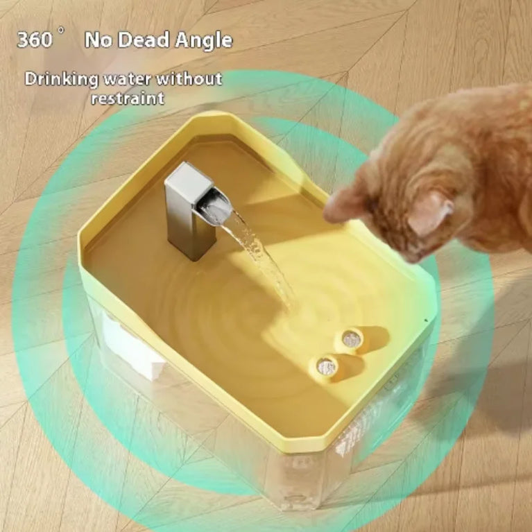 Cat Water Fountain Automatic Circulating Pet Water Dispenser Large Capacity Intelligent Charging System