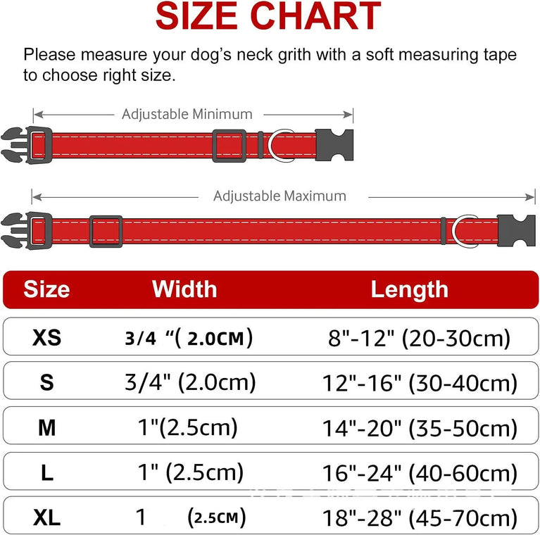 Choker Small Dog Collar Puppy Neck Collars Dogs GXQ07 Adjustable Nylon