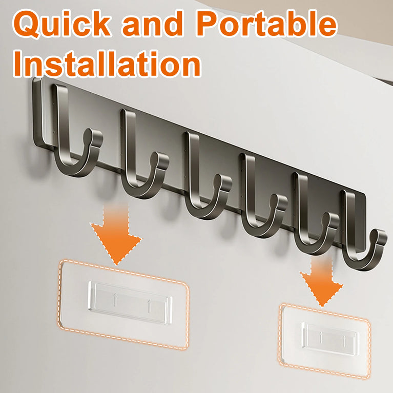 Non Perforated Bathroom Hooks,Wholesale of Door Hooks, Space Aluminum, Bedroom Storage, Clothes Hanger Hooks, Wall Clothes Hook