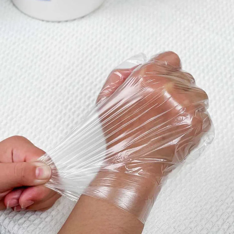 50/200Pcs Disposable PE Gloves Food Grade Transparent Plastic Gloves