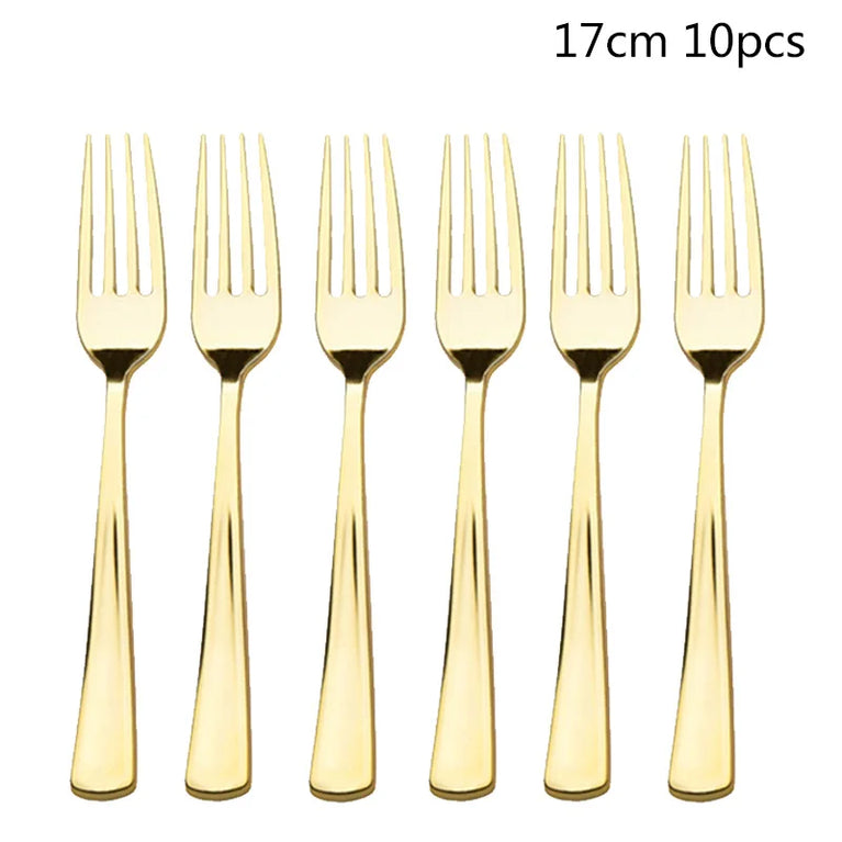 Navy Blue Gold Disposable Tableware Set for Wedding Party Use