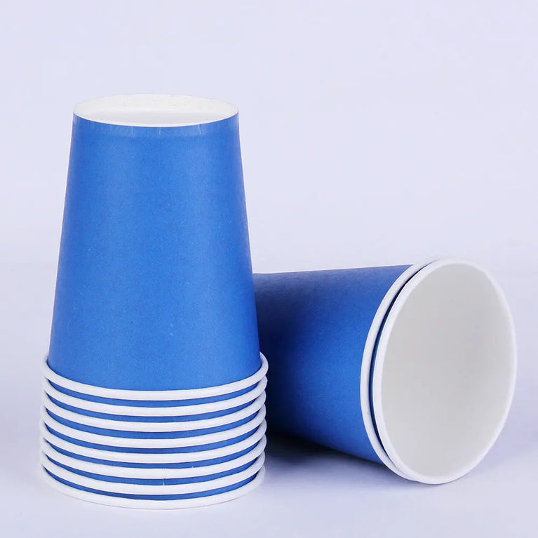 Solid Color Disposable Tableware Set Plates Cups Party Wedding Decoration Kit