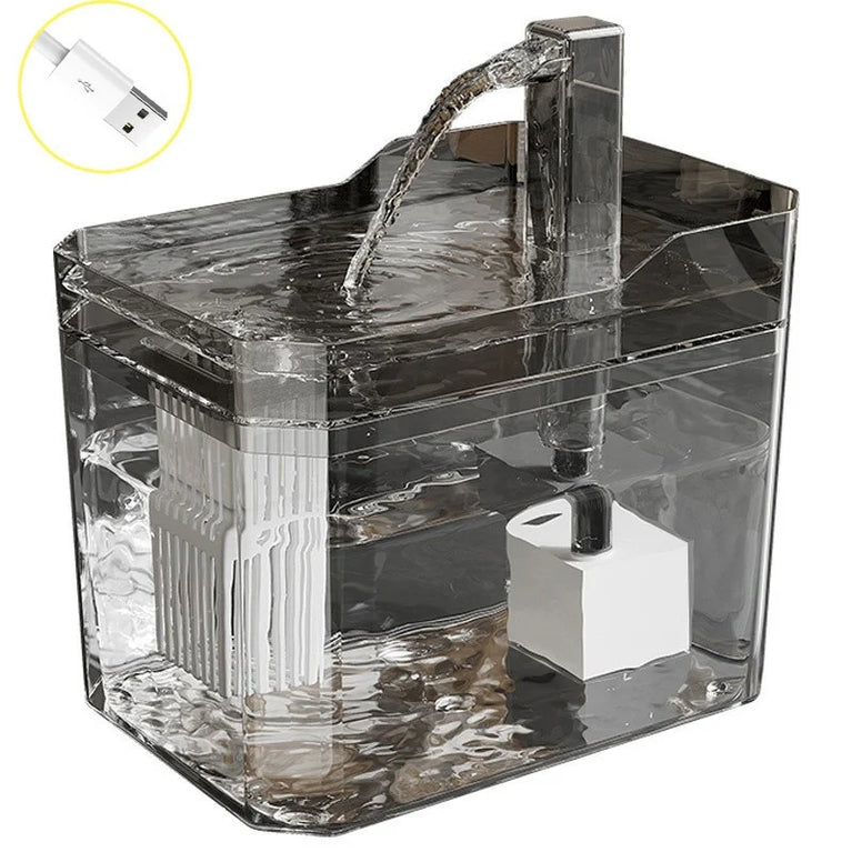Cat Water Fountain Automatic Circulating Pet Water Dispenser Large Capacity Intelligent Charging System