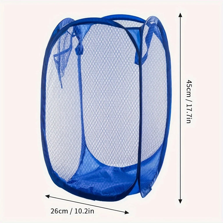 Large Foldable Dirty Clothes Basket | Fine-Mesh Home Organization System