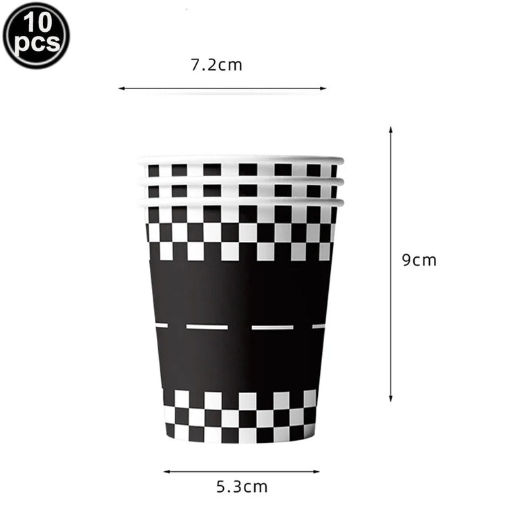 Racing Car Birthday Party Tableware Set Plates Napkins Kids Theme