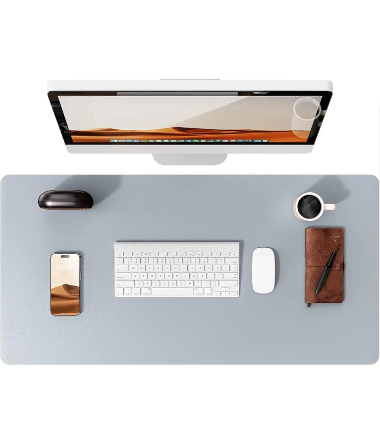 Professional Leather Desk Pad | Large Non-Slip Mouse Pad & Desk Protector