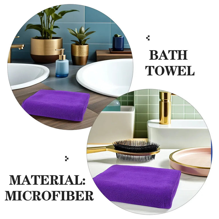 Quick-Dry Microfiber Bath Towel | Lightweight & Absorbent Spa & Beach Sheet
