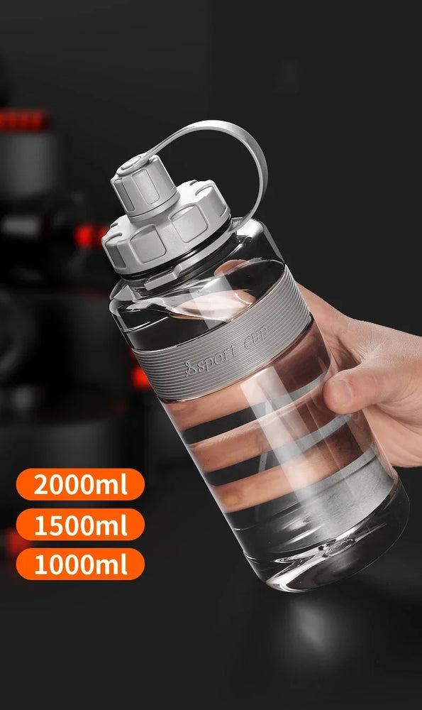 2L Large Capacity Straw Sports Waterbottle Gym School