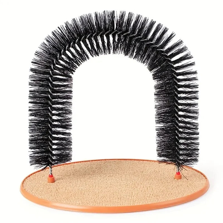 Cat Self Grooming Arch Massage Brush Scratching Tunnel Interactive Cat Toy Set