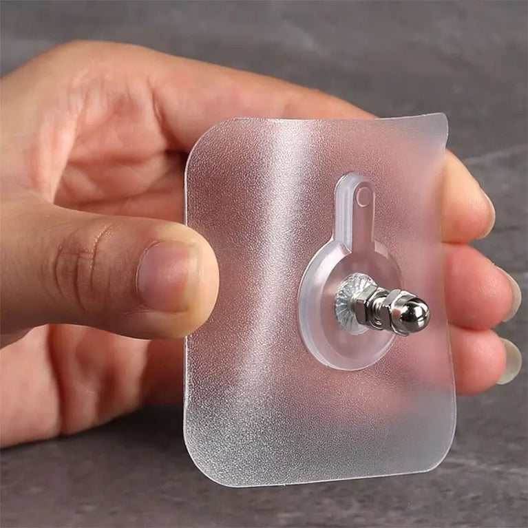 2-10Pcs Screw Wall Hooks Self Adhesive Hangers Sticker Hook