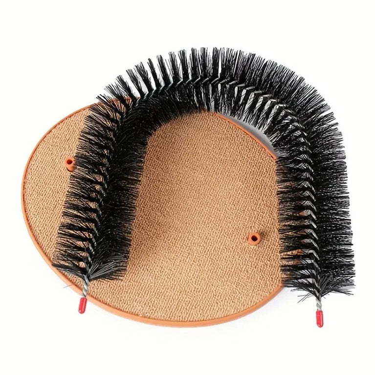 Cat Self Grooming Arch Massage Brush Scratching Tunnel Interactive Cat Toy Set