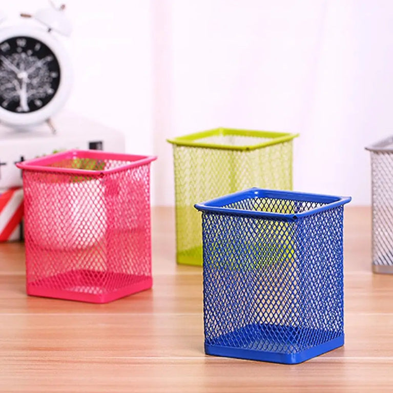 Multifunction Mesh Pen Pot Desk Tidy Stationery Organiser