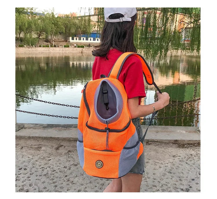 New Dog Pet Backpack Carrier Travel Bag Front Pack Breathable Adjustable Safety Outdoor