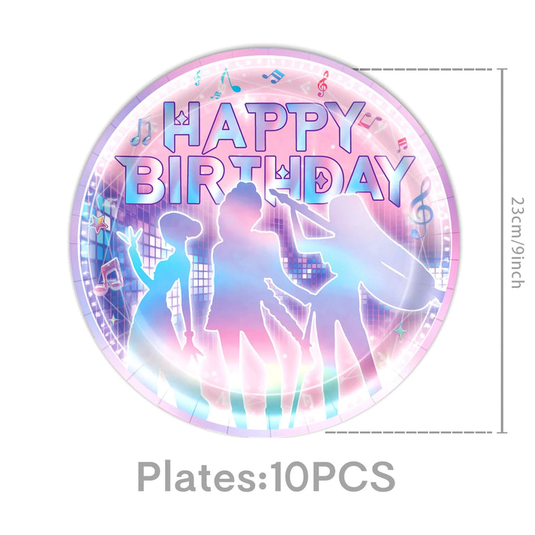 Disposable Party Tableware Set for Birthday Party Decoration