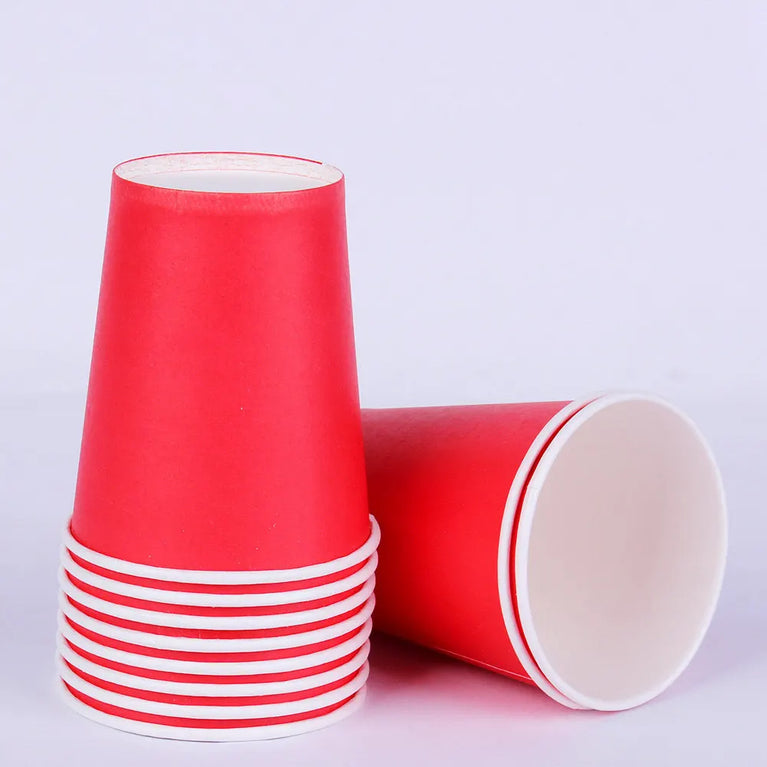 Solid Color Disposable Tableware Set Plates Cups Party Wedding Decoration Kit