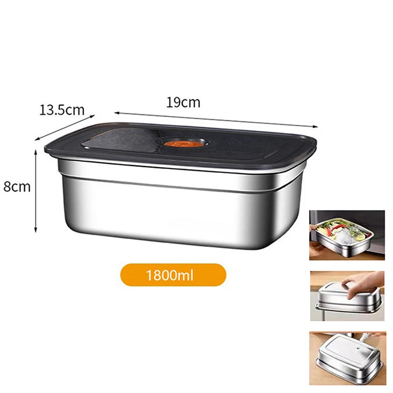 304 Stainless Steel Leakproof Lunch Box Bento Container Storage Box
