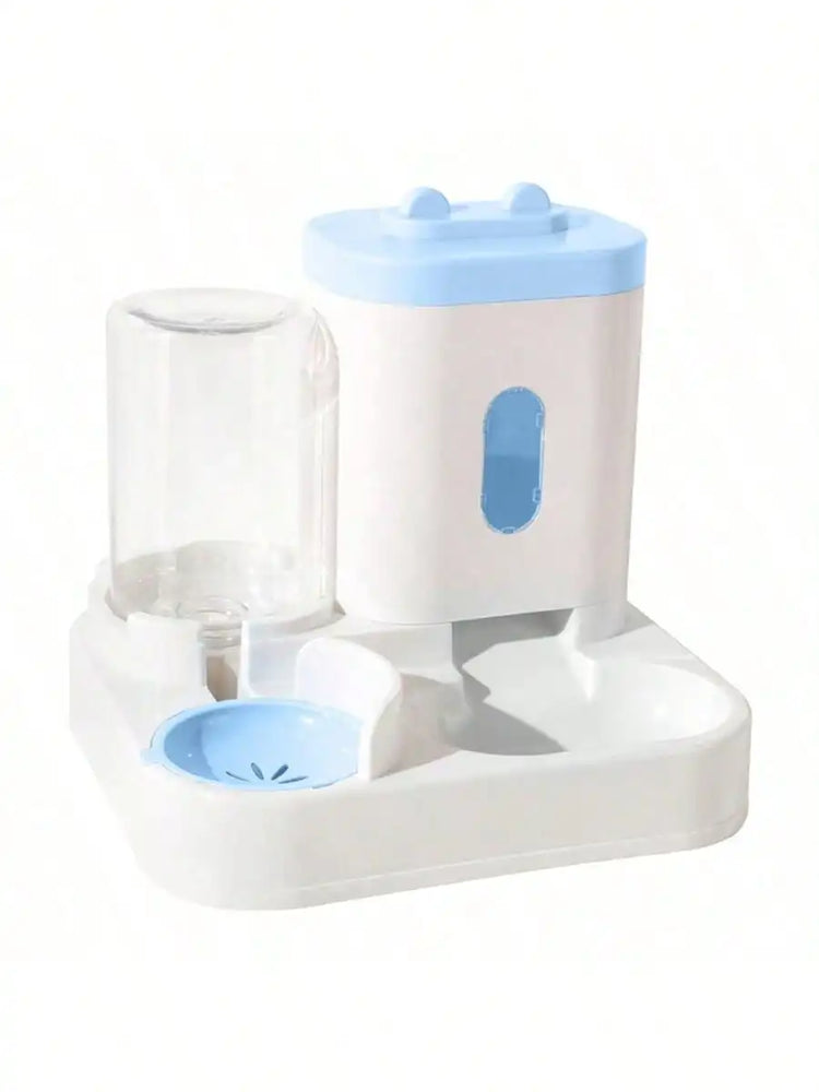 1-Pack Automatic Gravity Fed Cat Water Dispenser And Feeder Spill Proof Large Capacity One Piece Design
