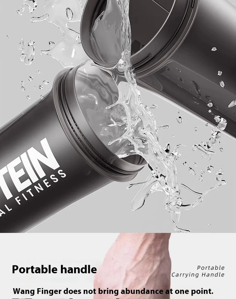 Protein Shaker Fitness Sports Waterbottle Mixing Cup for Gym Use