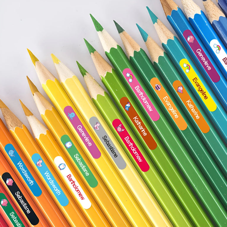 Personalised Waterproof Name Labels | Custom Stickers for School Gear