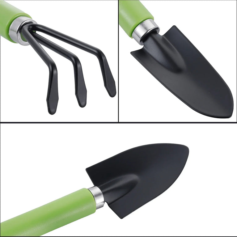 Mini Gardening Tool Set 3 Pcs Shovel Trowel Rake for Plants