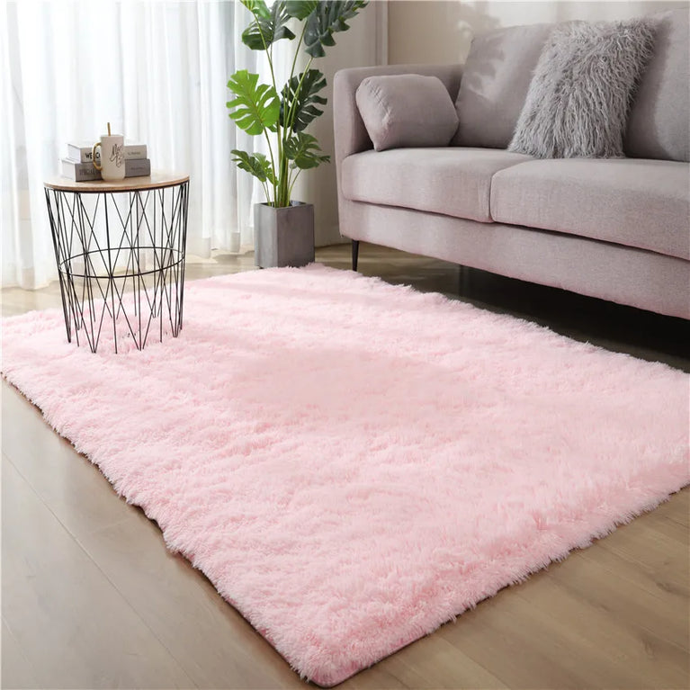 Fluffy Non-Slip Washable Area Rugs for Living Room and Bedroom