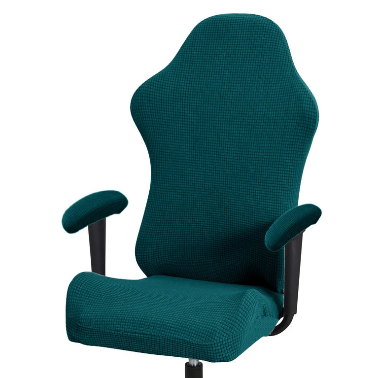 Thick Jacquard Gaming Chair Cover | Stretchy Polyester Office & Racing Chair Slipcover