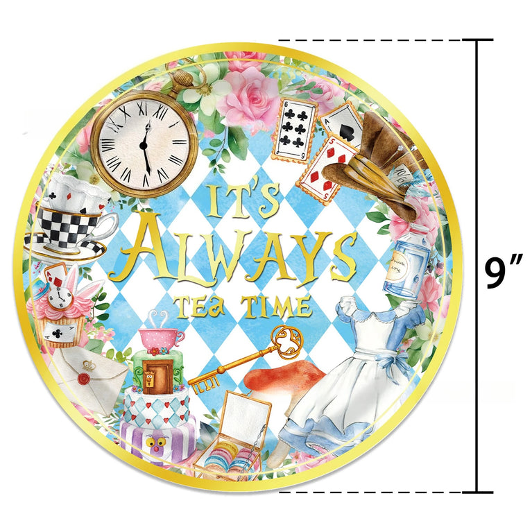 Alice's Adventures in Wonderland Party Set Disposable Tableware Decoration