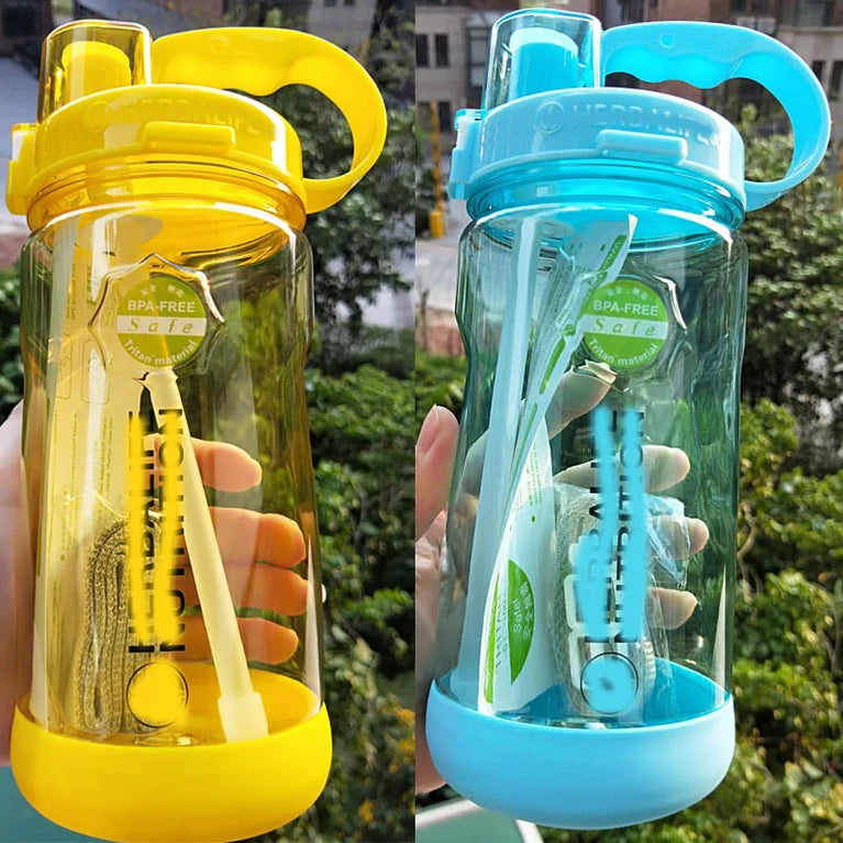 1000ML Straw Sports Waterbottle Tritan Gym Hiking Fitness Bottle