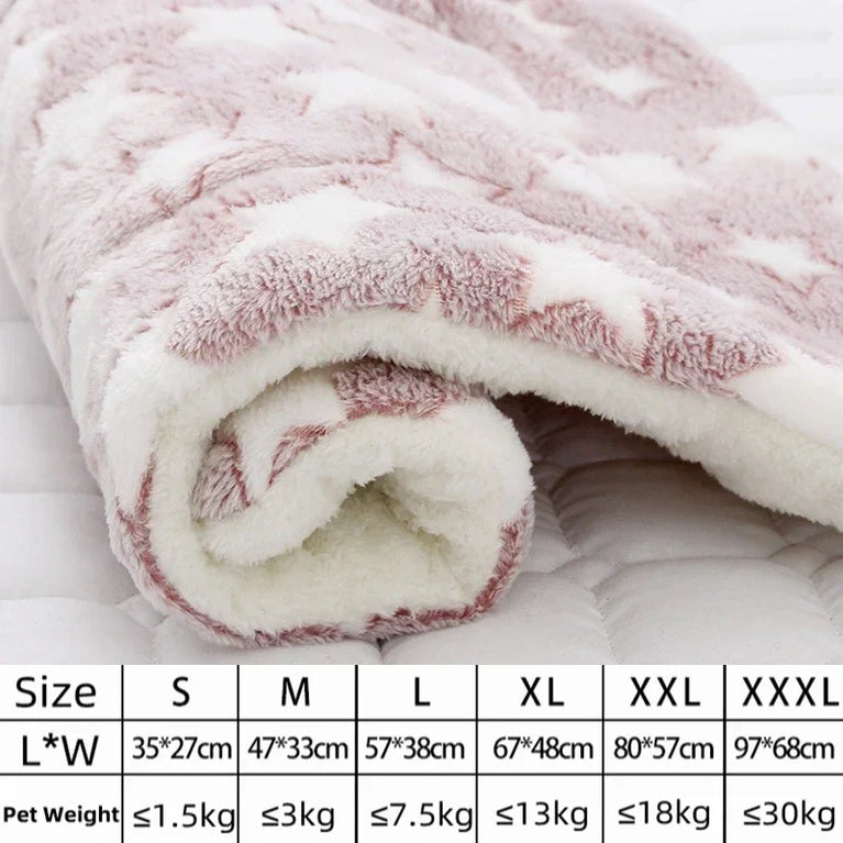 Flannel Pet Mat Dog Bed Cat Bed Thicken Sleeping Mat Cooling Heating Pad for Cats & Pets Comfort Rug