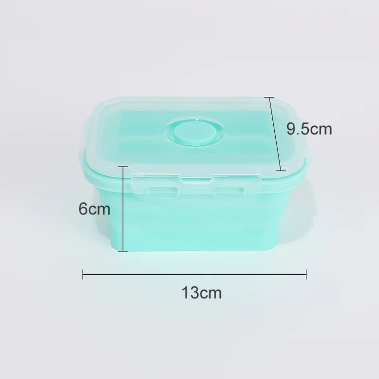 Collapsible Silicone Food Storage Containers with Lids Leakproof