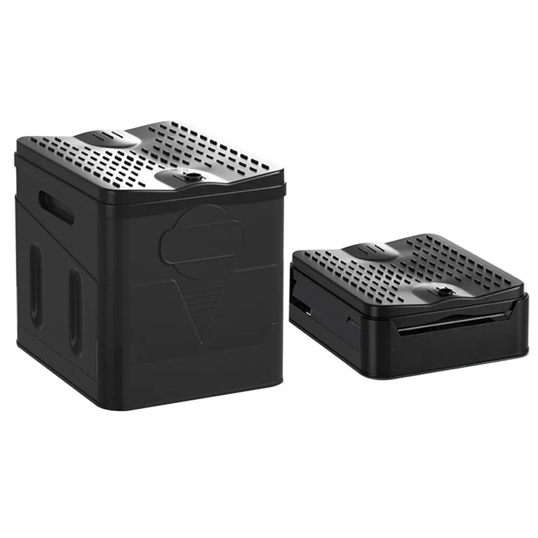 Portable Folding Outdoor Toilet | 300kg Capacity Collapsible Travel Commode & Storage Box
