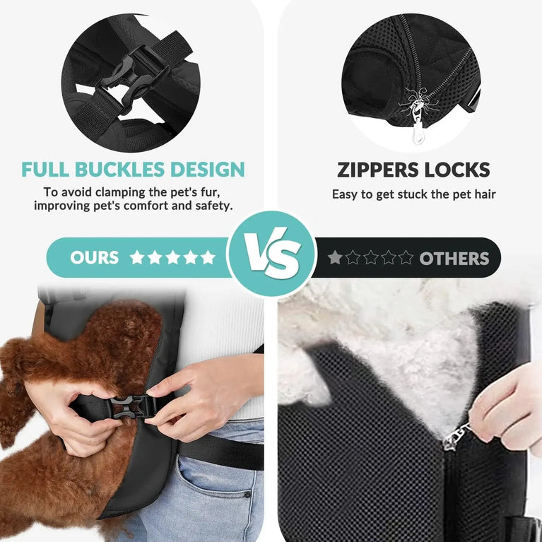 Dogs Carrier Backpack Thickened Sponge Front Dog Carrier HandsFree Dog