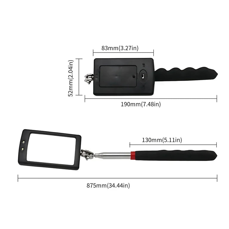 Telescopic Magnetic Pick-Up Tool & Inspection Mirror | Precision Repair Utility
