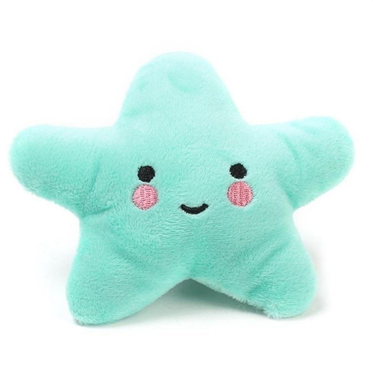 Plush Pentagram Squeaky Dog Toy Interactive Chew Toy Fun