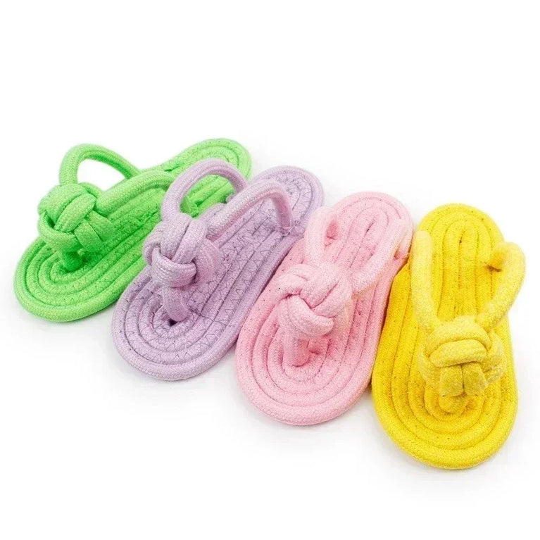 Cotton Slipper Rope Dog Toy Interactive Chew Training Toy Fun