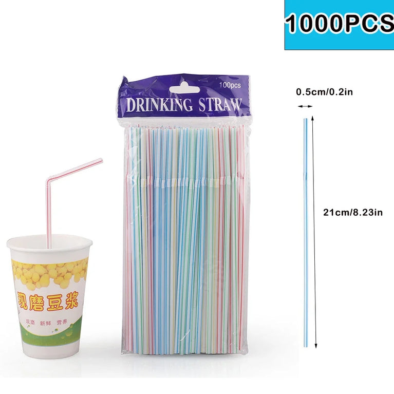 50-6000Pc Colorful Drinking Straws for Party Cocktail Use
